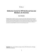 Serviceability of Concrete Members Reinforced with Internal/External FRP Reinforcement