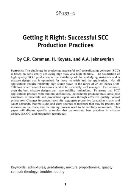 Workability of SCC: Roles of Its Constituents and Measurement Techniques