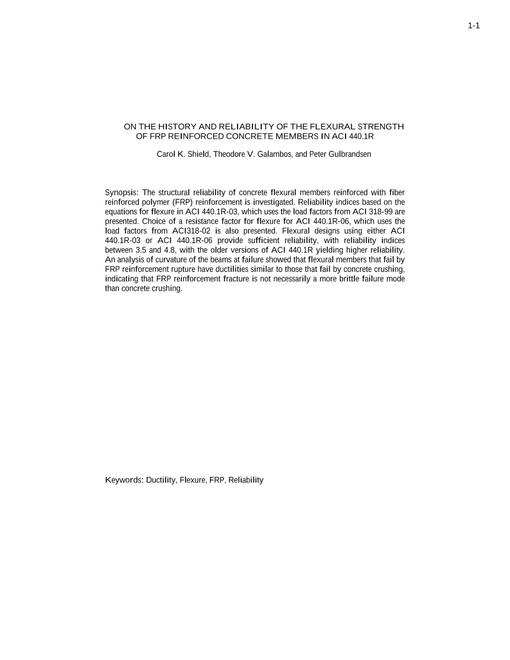 Fiber-Reinforced Polymer Reinforcement for Concrete Structures 10th International Symposium