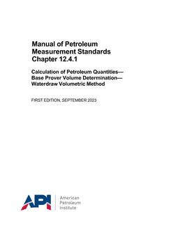 API MPMS Chapter 12.4.1