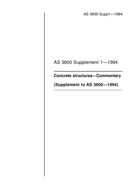 AS 3600 SUPP 1-1994