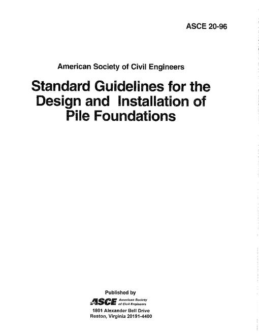 ASCE 20-96