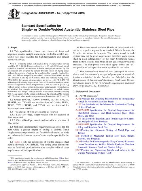 ASTM A813/A813M-14(2019)