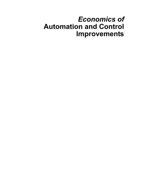 Automation and Control Systems Economics