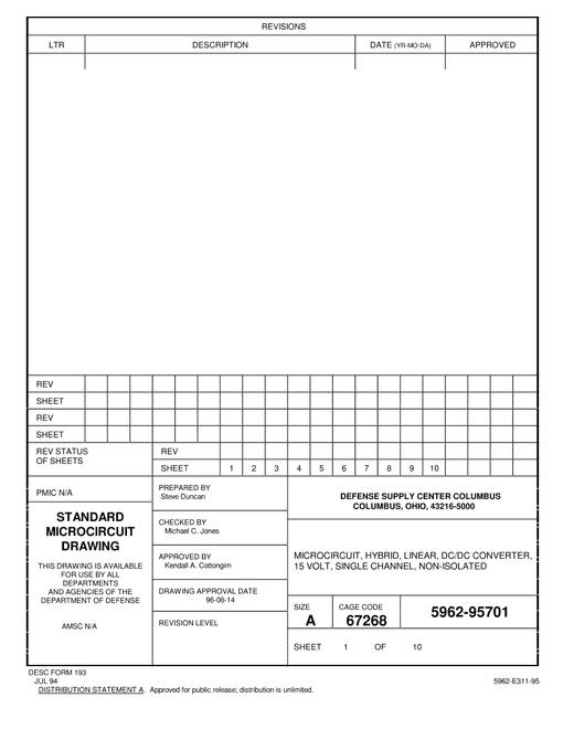 MIL DESC 5962-95701