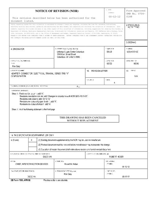 MIL DESC 90045 Notice A - Revision