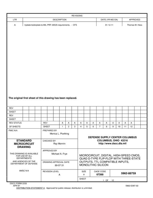 MIL DSCC 5962-88759A