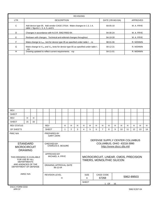 MIL DSCC 5962-89503H