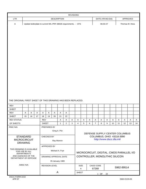 MIL DSCC 5962-89514A