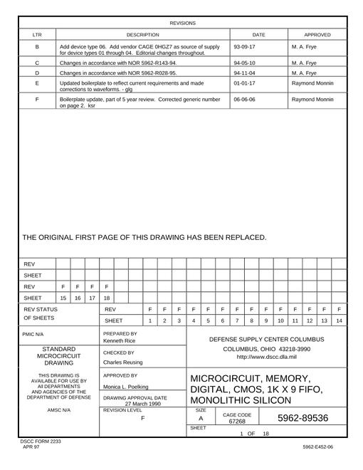 MIL DSCC 5962-89536F