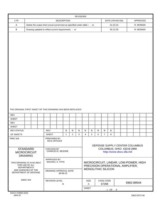 MIL DSCC 5962-89544B