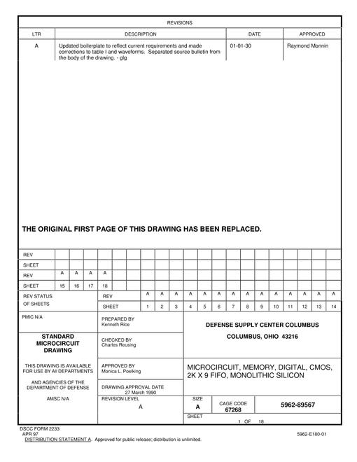 MIL DSCC 5962-89567A