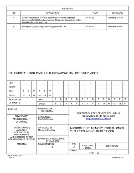MIL DSCC 5962-89567B