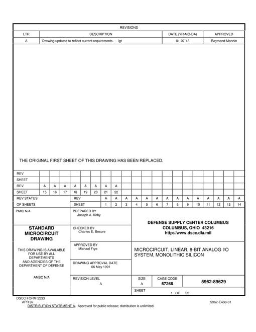 MIL DSCC 5962-89629A