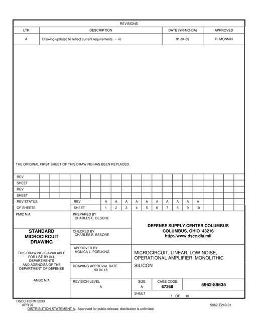 MIL DSCC 5962-89635A