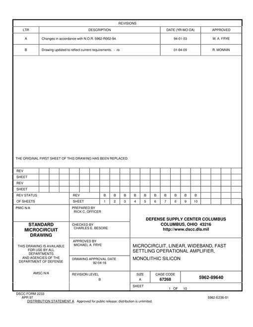 MIL DSCC 5962-89640B
