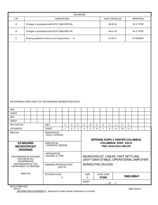 MIL DSCC 5962-89641C