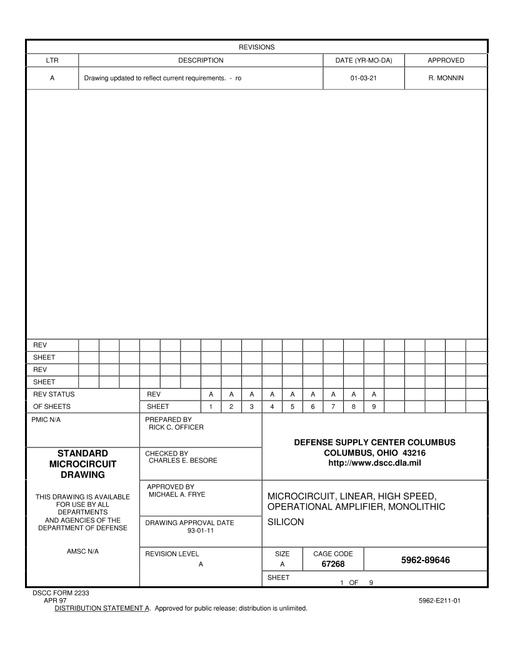 MIL DSCC 5962-89646A