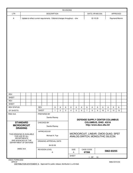 MIL DSCC 5962-93255A