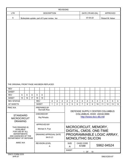 MIL DSCC 5962-94524A