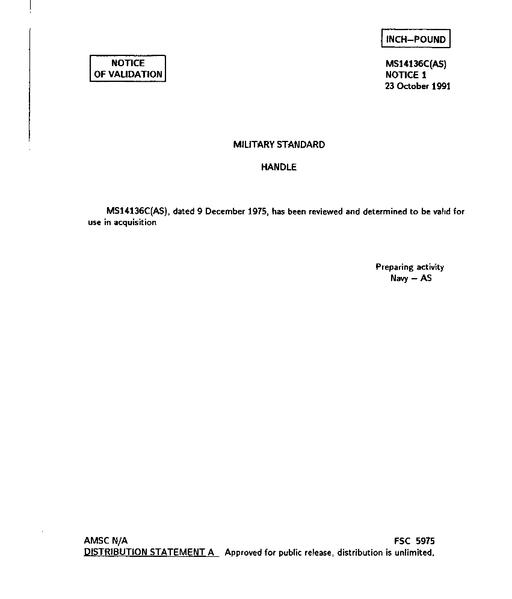 MIL MS14136C Notice 1 - Validation