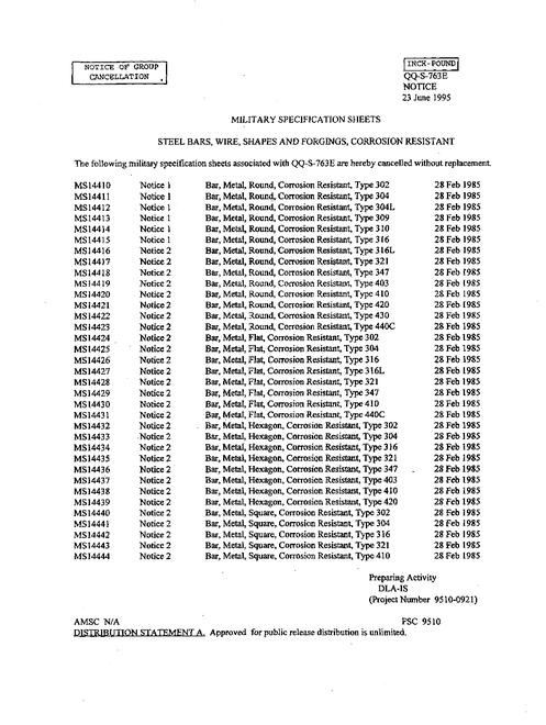 MIL MS14423 Notice 2 - Cancellation