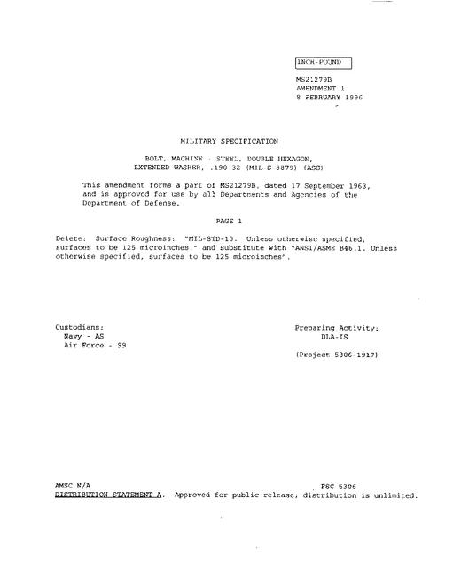 MIL MS21279B Amendment 1