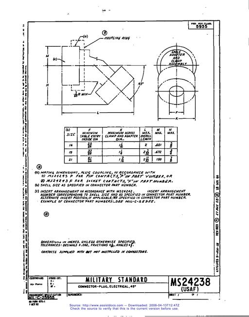 MIL MS24238B