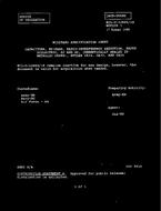 MIL MIL-C-12889/1B Notice 1 - Validation