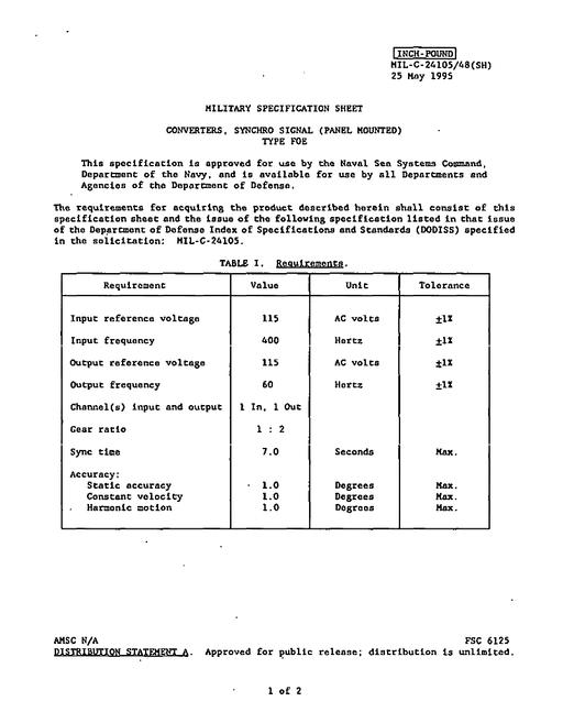 MIL MIL-C-24105/48