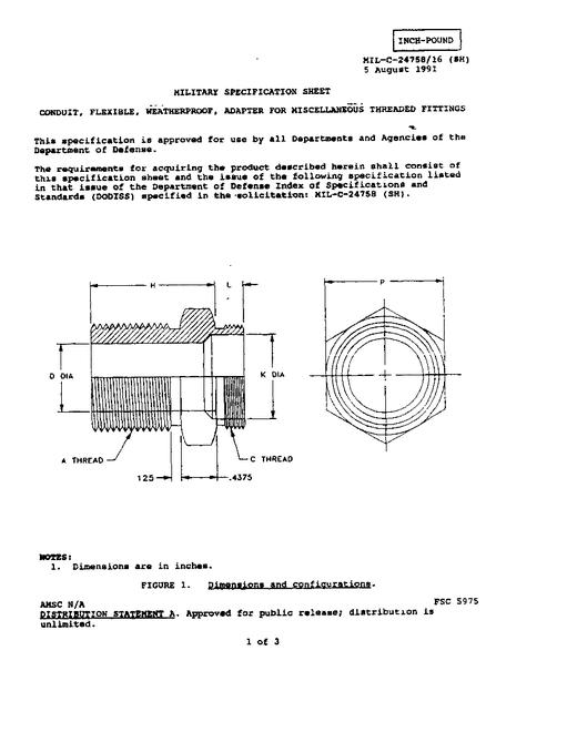 MIL MIL-C-24758/16