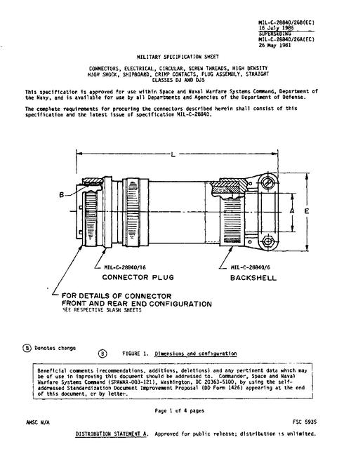 MIL MIL-C-28840/26B