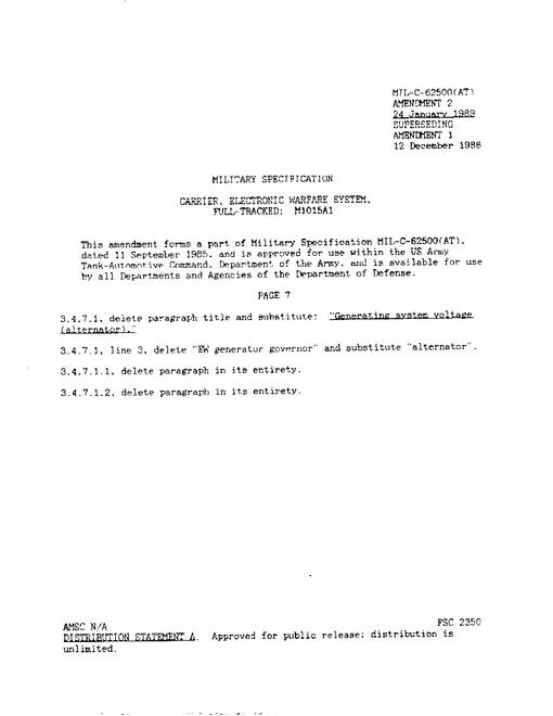 MIL MIL-C-62500 Amendment 2