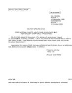 MIL MIL-C-81986 Notice 2 - Cancellation