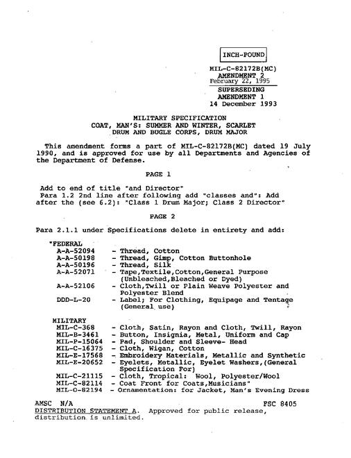 MIL MIL-C-82172B Amendment 2