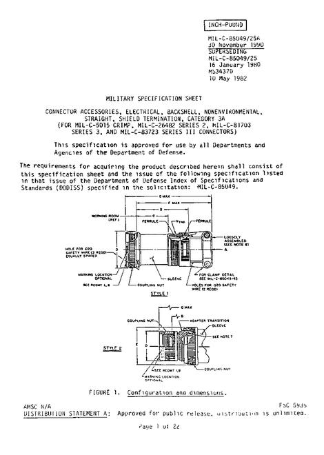 MIL MIL-C-85049/25A