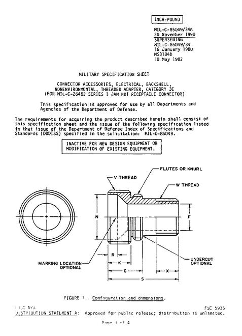 MIL MIL-C-85049/34A