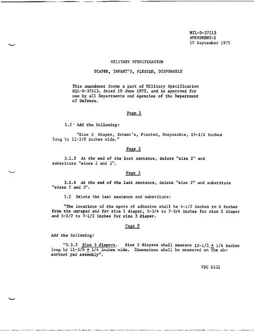 MIL MIL-D-37113 Amendment 1