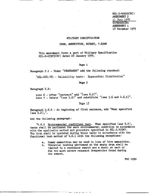 MIL MIL-D-45929 Amendment 2