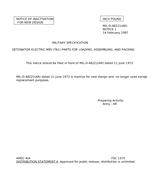 MIL MIL-D-48221 Notice 1 - Inactivation