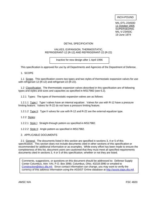 MIL MIL-DTL-23450D