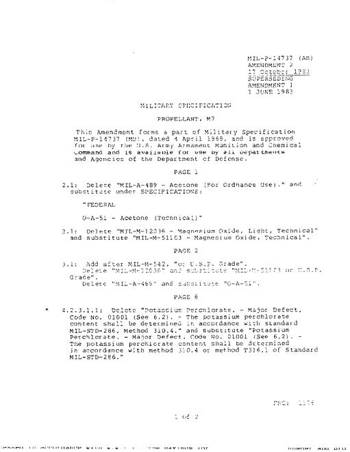 MIL MIL-P-14737 Amendment 2