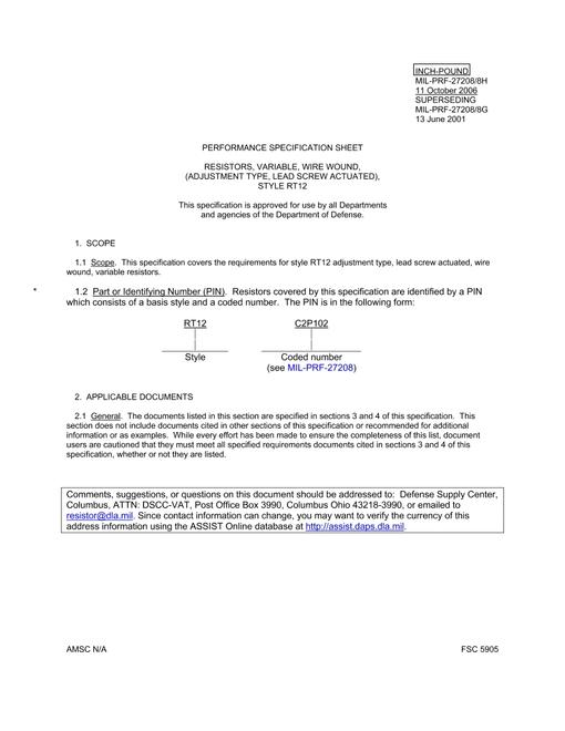 MIL MIL-PRF-27208/8H