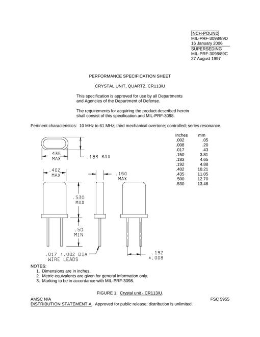 MIL MIL-PRF-3098/89D