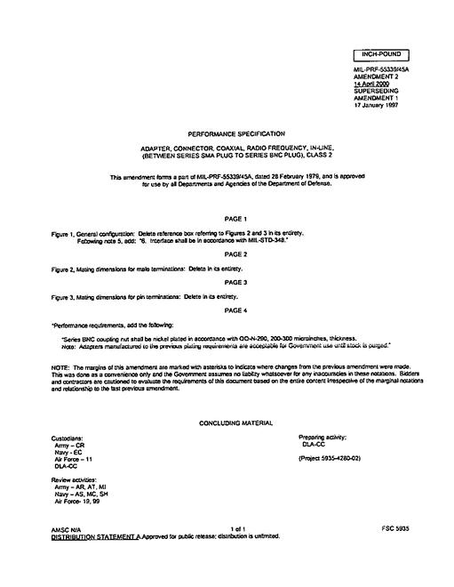 MIL MIL-PRF-55339/45A Amendment 2