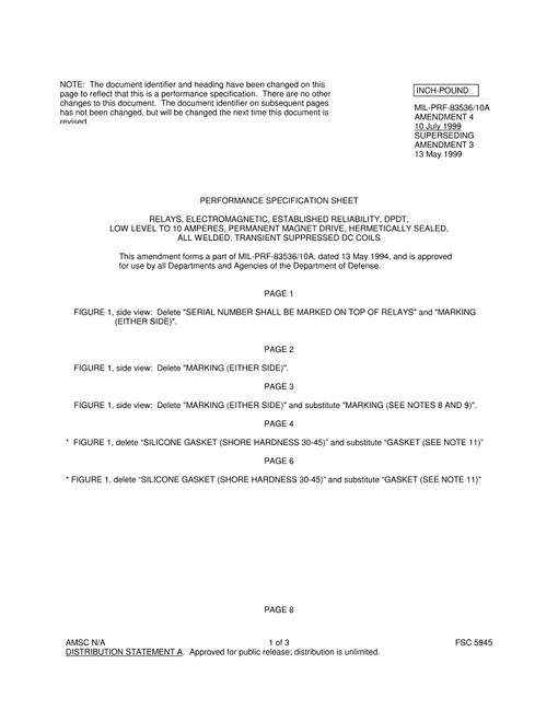 MIL MIL-PRF-83536/10A Amendment 4
