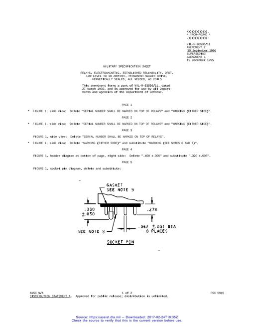 MIL MIL-PRF-83536/11 Amendment 2