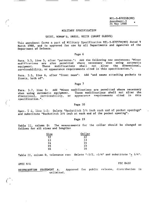 MIL MIL-S-87055B Amendment 1