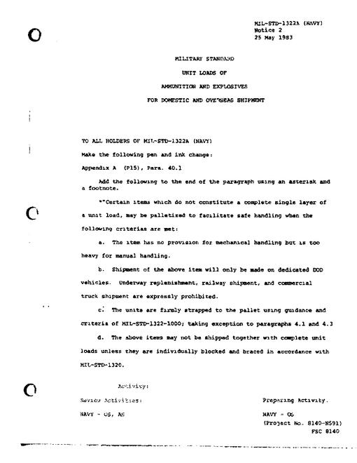 MIL MIL-STD-1322A Change Notice 2