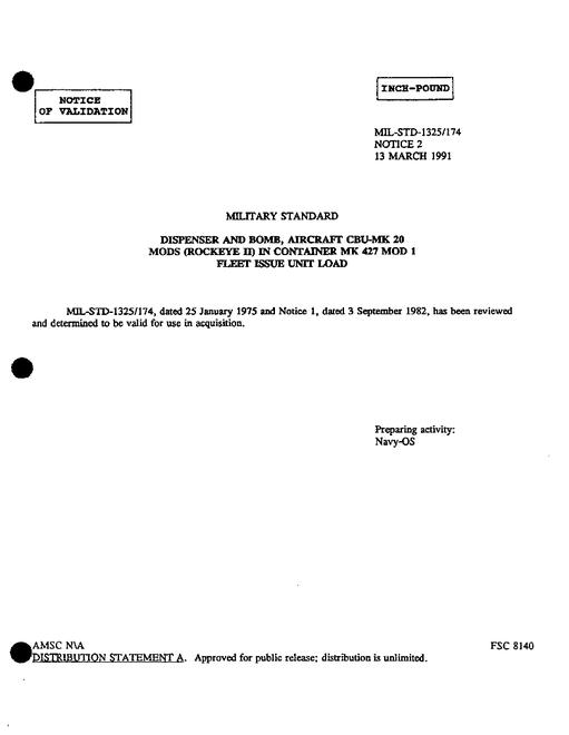MIL MIL-STD-1325-174 Notice 2 - Validation